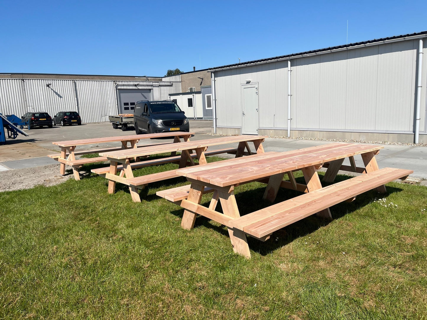 picknicktafel - houtenbanken