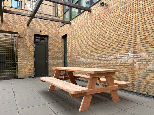 picknicktafel - houtenbanken