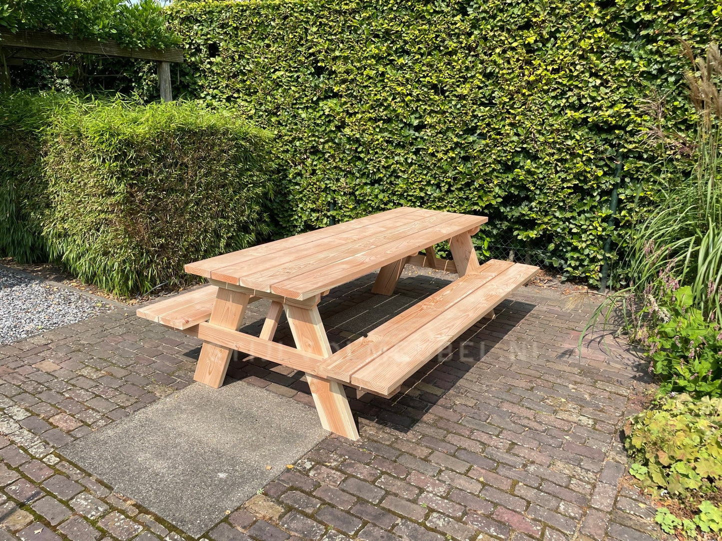 picknicktafel - houtenbanken