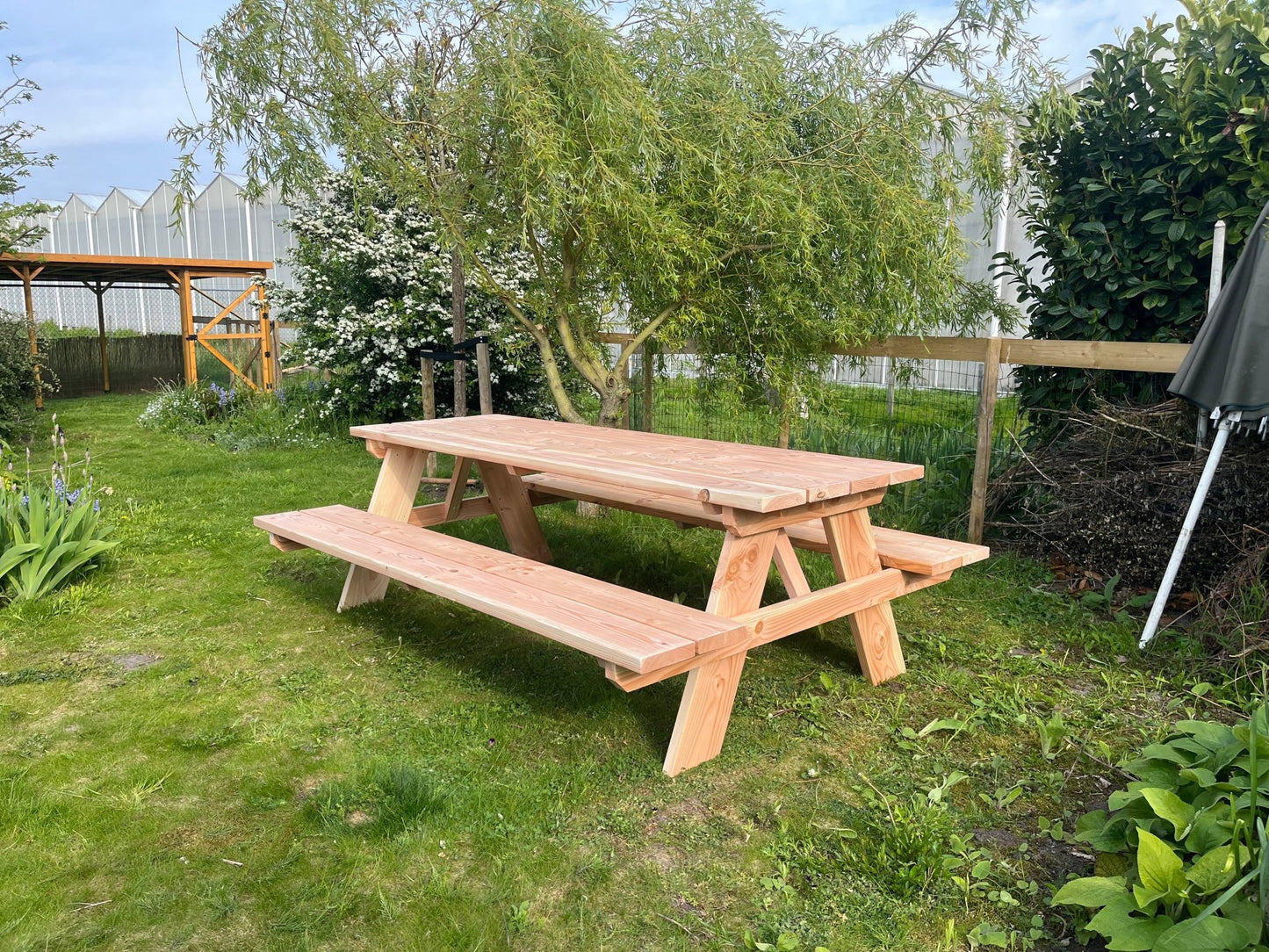 picknicktafel - houtenbanken