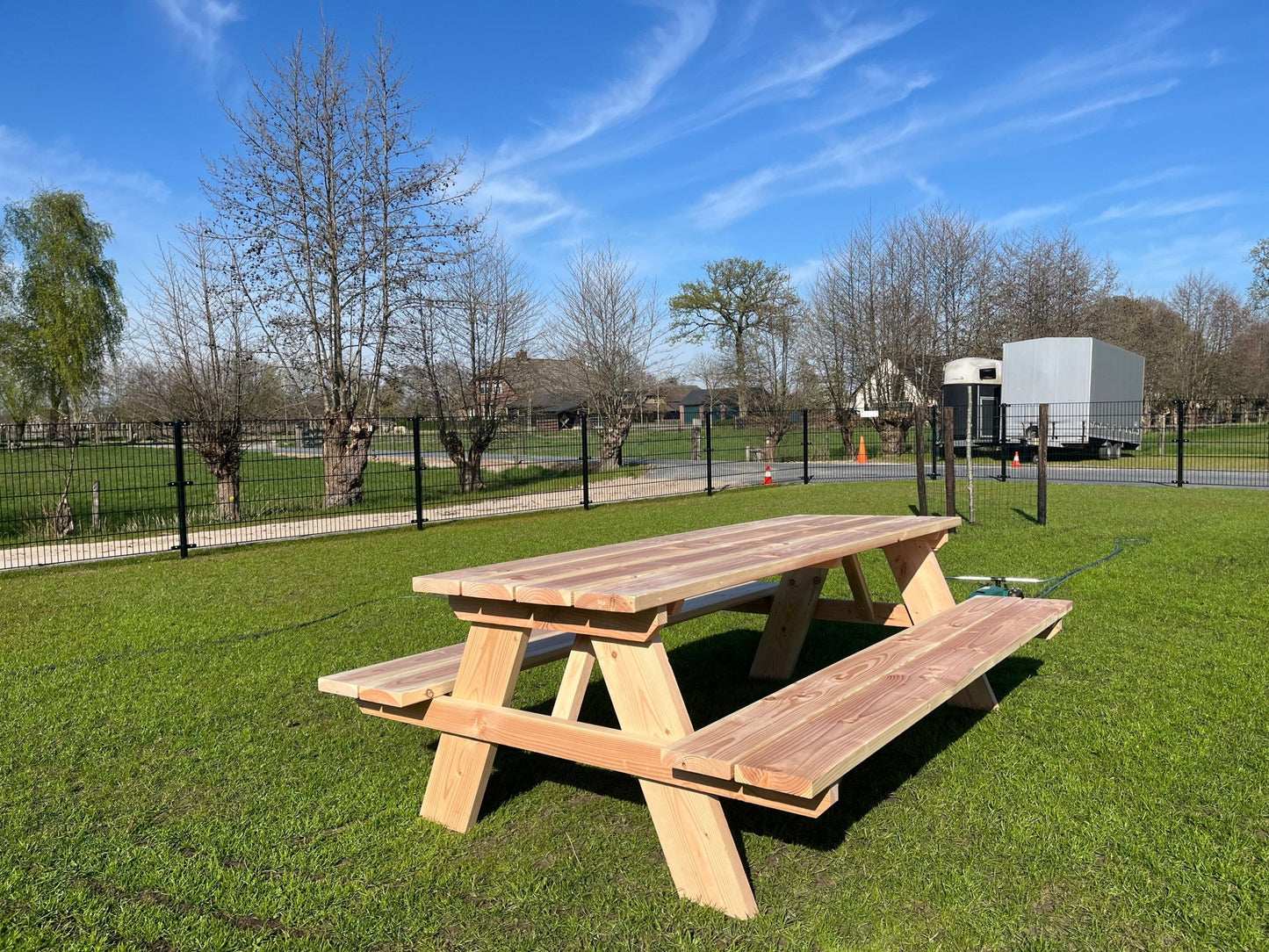 picknicktafel - houtenbanken