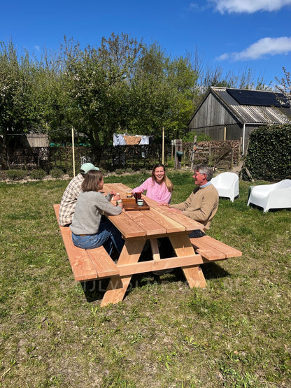 Douglas Classic Picknicktafel 2.8 meter - StijlvolMeubel.nl