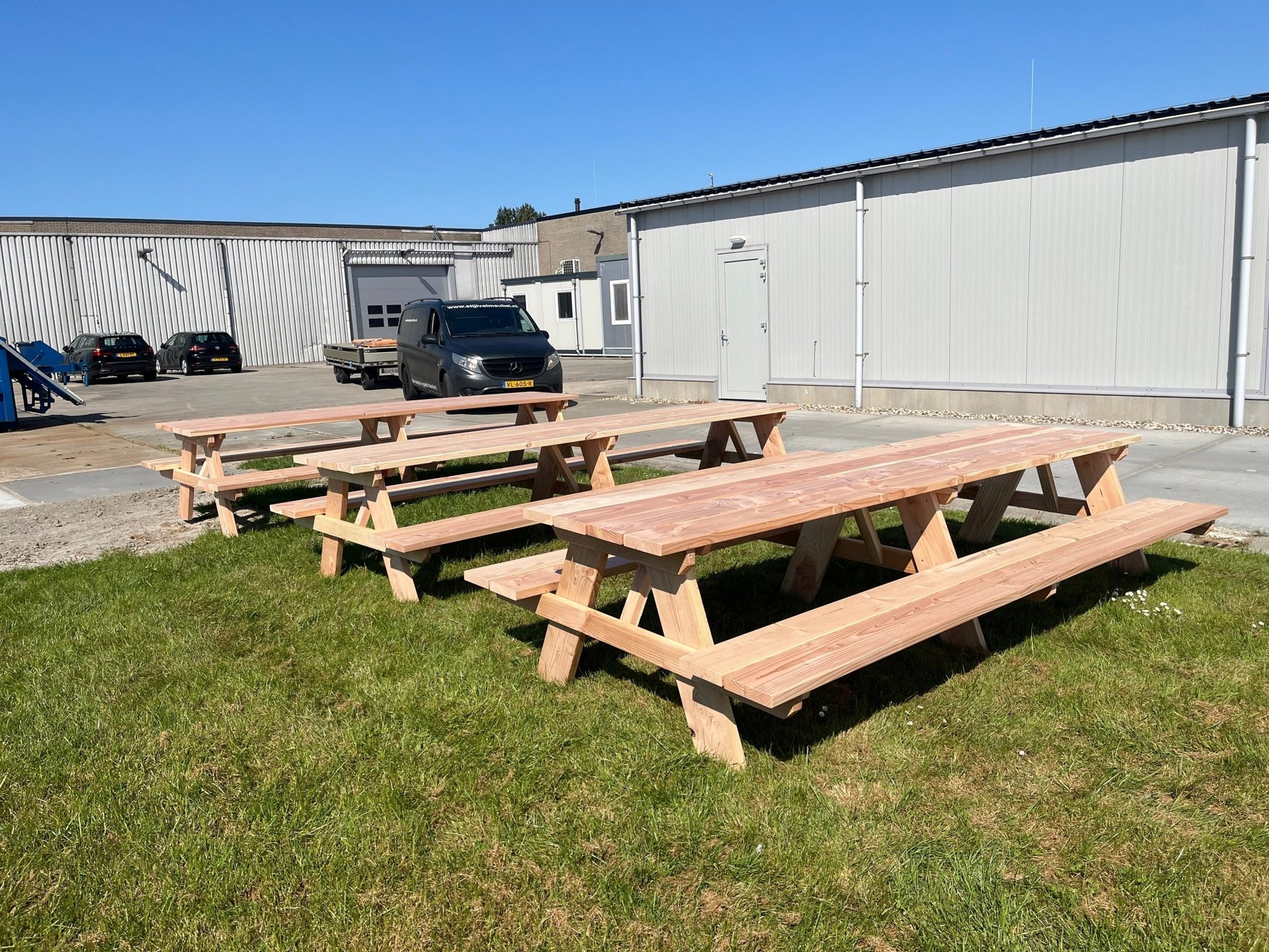 picknicktafel - houtenbanken